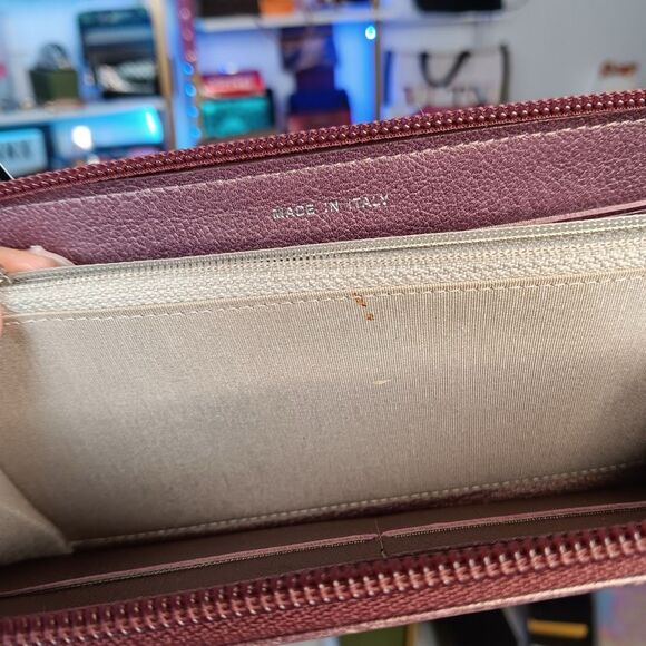 Chanel Deep Purple Iridescent Large Zip Around Wallet - Picture 14 of 16